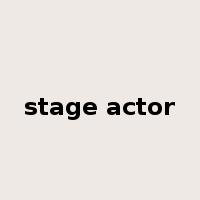 stage actor是什么意思