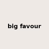 big favour是什么意思