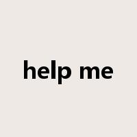 help me是什么意思