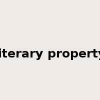 literary property是什么意思
