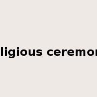 religious ceremony是什么意思