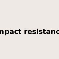 impact resistance是什么意思