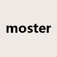 moster是什么意思