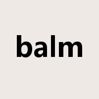 balm是什么意思