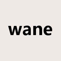 wane是什么意思