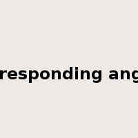 corresponding angles是什么意思