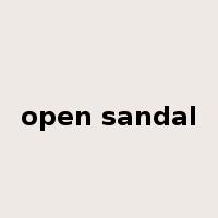 open sandal是什么意思