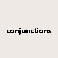 conjunctions是什么意思