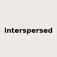 interspersed是什么意思