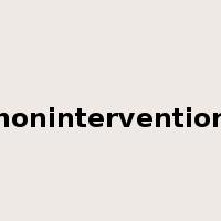 nonintervention是什么意思