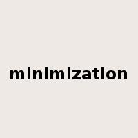minimization是什么意思
