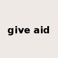 give aid是什么意思