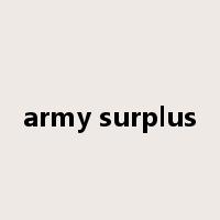 army surplus是什么意思