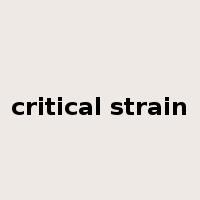critical strain是什么意思