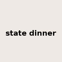 state dinner是什么意思