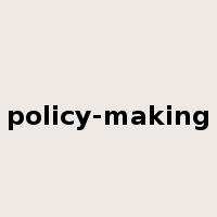 policy-making是什么意思