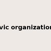 civic organizations是什么意思