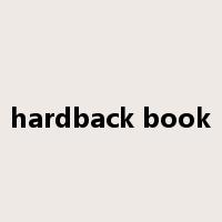 hardback book是什么意思