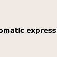 idiomatic expression是什么意思