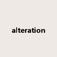 alteration是什么意思