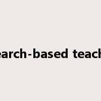 research-based teaching是什么意思