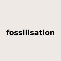 fossilisation是什么意思
