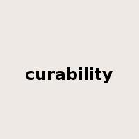 curability是什么意思