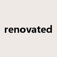 renovated是什么意思