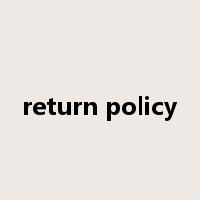 return policy是什么意思
