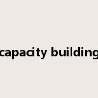 capacity building是什么意思