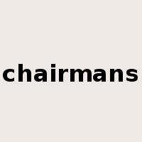chairmans是什么意思