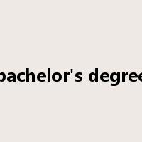 bachelor's degree是什么意思