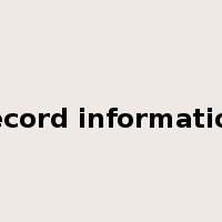 record information是什么意思