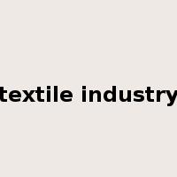 textile industry是什么意思