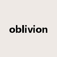 oblivion是什么意思