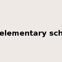 an elementary school是什么意思