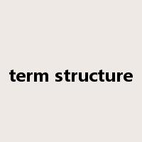 term structure是什么意思