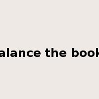 balance the books是什么意思