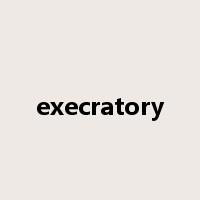 execratory是什么意思