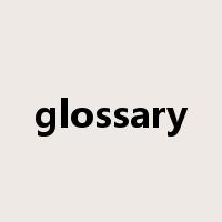 glossary是什么意思
