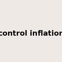 control inflation是什么意思