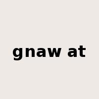gnaw at是什么意思