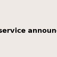 public-service announcement是什么意思