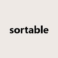sortable是什么意思