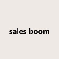 sales boom是什么意思