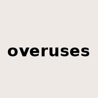 overuses是什么意思