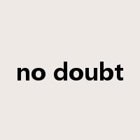 no doubt是什么意思