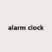 alarm clock是什么意思