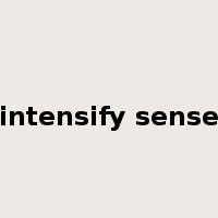 intensify sense是什么意思