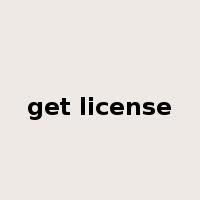 get license是什么意思